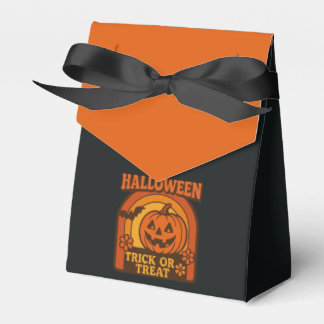 Retro jaren 70 Trick or Treat Halloween Bedankdoosjes
