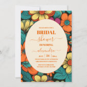 Retro jaren 70 Vrijgezellenfeest Kaart (Voorkant)