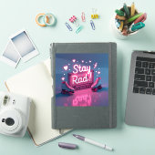 Retro jaren 80 en 90 vibes sticker (iPad Cover)