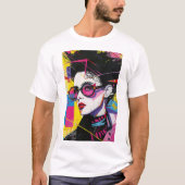 Retro jaren 80 Pop Cultuur Pop Art Style T-shirt (Voorkant)