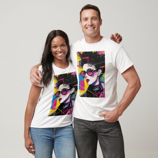 Retro jaren 80 Pop Cultuur Pop Art Style T-shirt (Unisex)