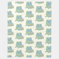 Retro jaren 80 Roller Schaatsen Patroon Pastelscha