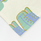 Retro jaren 80 Roller Schaatsen Patroon Pastelscha Fleece Deken (Hoek)