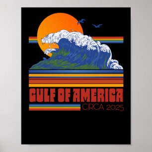 Retro jaren 80 stijl Golf van Amerika Circa 2025 Poster