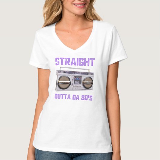 Retro, , jaren 80 t-shirt (Voorkant)