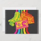 Retro jaren 80 Verjaardag Tachtiger Feestfoto Kaart (Achterkant)