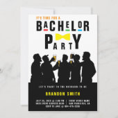 Retro jaren 90 Kleurrijke Bowtie vrijgezellenfeest Kaart (Voorkant)