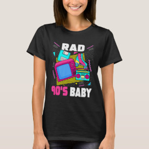 Retro jaren '90 Rad Baby Esthetische Nostalgie jar T-shirt
