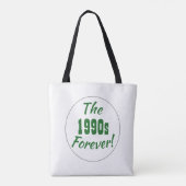 Retro jaren '90 voor eeuwig decennium tote bag (Achterkant)