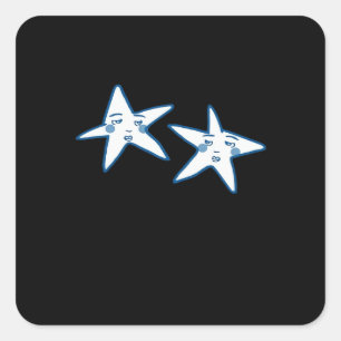 Retro jaren 90 Whimsigoth esthetisch Vierkante Sticker