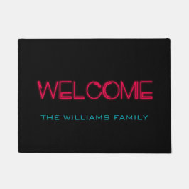 Retro jaren tachtig ontwerp deurmat