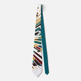 Retro Jazz Dans Kunst Stijlvol Kleurig Chic Elegan Stropdas