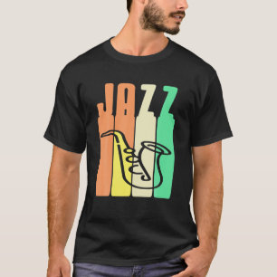 Retro  JAZZ Geweldige Design voor Jazz Lovers T-shirt