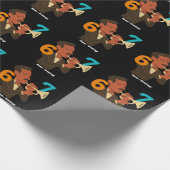 Retro Jazz Spirit 67 – Mid-Century Modern Festival Cadeaupapier (Hoek)