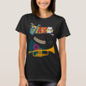 Retro Jazz Trumpets Funny Player Music Festival Ne T-shirt (Voorkant)