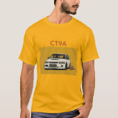 Retro JDM Lancer Evolution CT9A Blauwdruk JDM Auto T-shirt (Voorkant)
