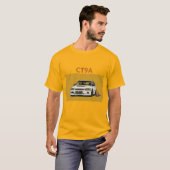Retro JDM Lancer Evolution CT9A Blauwdruk JDM Auto T-shirt (Voorkant volledig)