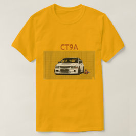 Retro JDM Lancer Evolution CT9A Blauwdruk JDM Auto T-shirt