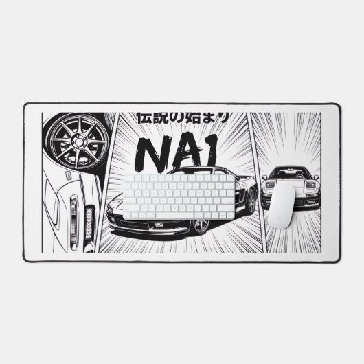 Retro JDM NA1 NSX-breedbeeld Bureaumat (Keyboard & Muis)