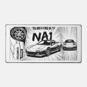 Retro JDM NA1 NSX-breedbeeld Bureaumat (Voorkant)