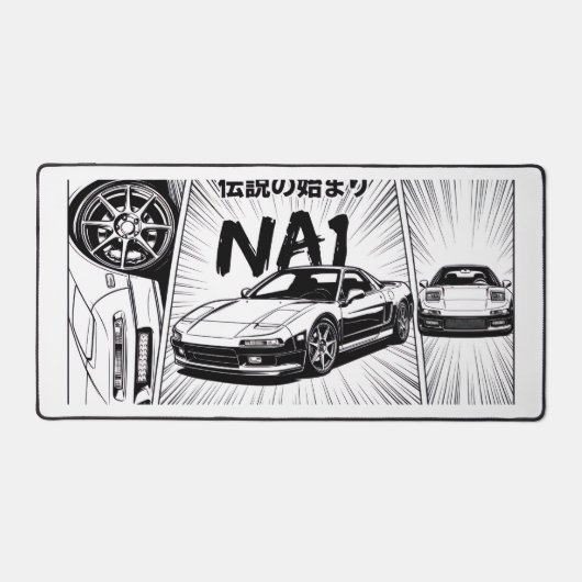 Retro JDM NA1 NSX-breedbeeld Bureaumat (Voorkant)