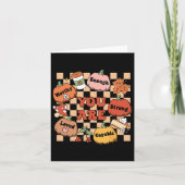 Retro Je Bent Pompoen Herfst Schoolbegeleider Beda Kaart (Voorkant)