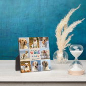 Retro Je Had Me WOOF Custom 8 Foto Collage Hond Fotoplaat (Insitu)