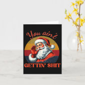 Retro Je krijgt geen grappige kerststolp Kaart (Gele Bloem)