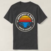 Retro Jeffreys Bay Zuid-Afrika Beach Surf T-shirt (Design voorkant)