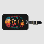 Retro Jekyll Island fietspad Bagagelabel (Voorkant (horizontaal))