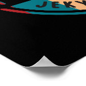 Retro Jekyll Island fietspad Poster (Hoek)