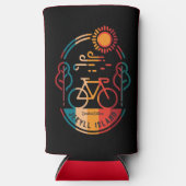 Retro Jekyll Island fietspad Seltzer Blikjeskoeler (Voorkant)