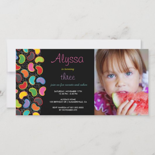 Retro Jellybean Pop Sweet Snoep Whimsical (Voorkant)