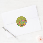 Retro Jellybean Pop Sweet Snoep Whimsical Ronde Sticker (Envelop)