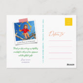 Retro Jellybeans Pop Kinder Foto Verjaardag Dank u Briefkaart (Achterkant)