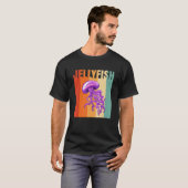 Retro Jellyfish 1 T-shirt (Voorkant volledig)