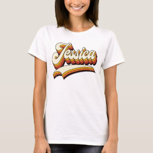 Retro Jessica Naam 70s Vintage Design T-shirt