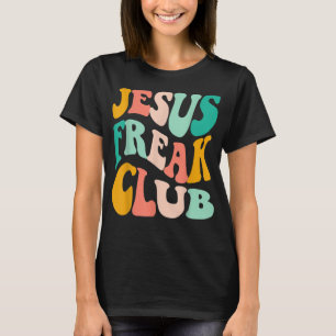 Retro Jesus-Freak Club Bible Verse Jesus-Lover Emp T-shirt