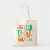 Retro Jesus-Freak Club Bible Verse Jesus-Lover Emp Tote Bag (Voorkant)