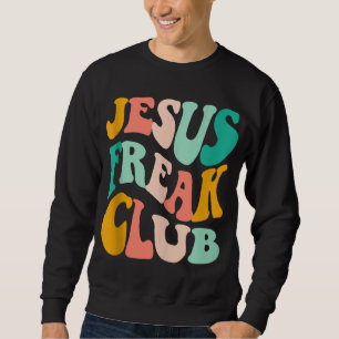 Retro Jesus-Freak Club Bible Verse Jesus-Lover Emp Trui
