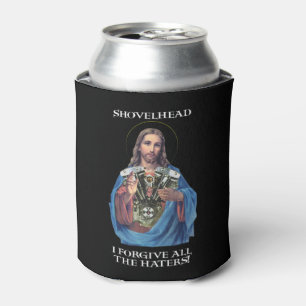 Retro Jesus Shovelhead Ik vergeef alle lui... Blikjeskoeler