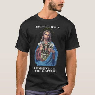Retro Jesus Shovelhead Ik vergeef alle lui... T-shirt