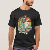 Retro Jesus Trex Cool Dinosaur T-shirt (Voorkant)