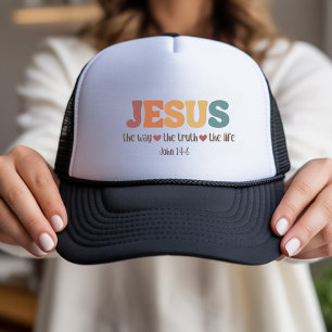 Retro Jesus Trucker Hat Pet