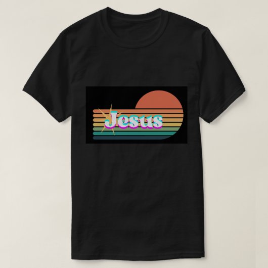 Retro Jesus Unisex T-shirt (Design voorkant)