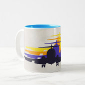 Retro Jet Age Silohuette Mok (Voorkant links)