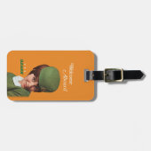 Retro Jet-Age Stewardess Bagagelabel (Voorkant horizontaal)