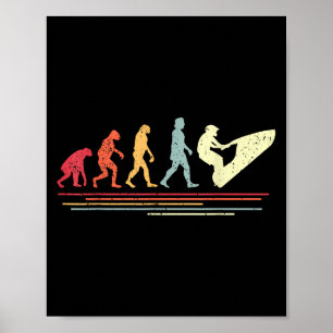 Retro Jet Skiing Humor I waterscooter Jet SK Poster