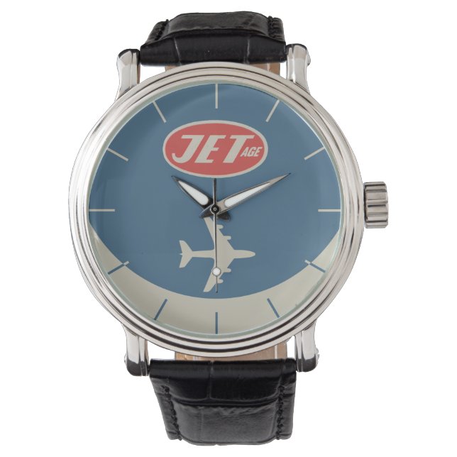 Retro Jet-tijdperk Horloge (Voorkant)