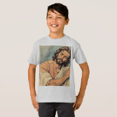 Retro Jezus Christelijk Kinderen T-shirt (Voorkant volledig)